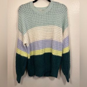 Universal Thread Color Block Sweater Medium